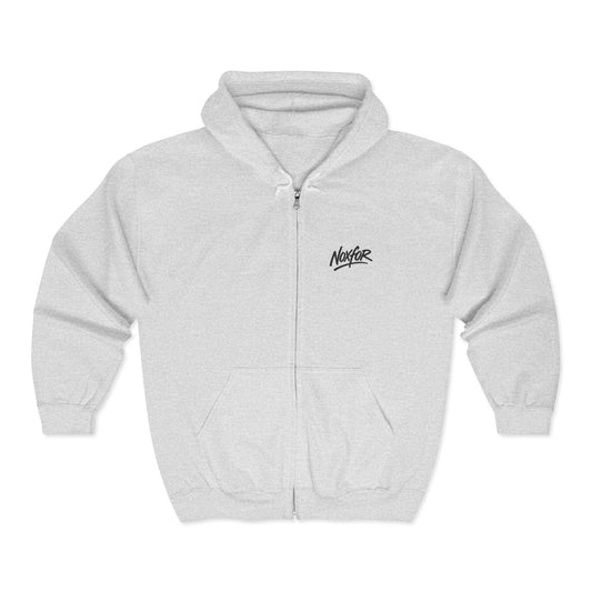 Zip Hoodie mit Logo-Stickerei