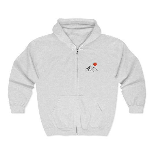 Mountain Sunrise Zip Hoodie