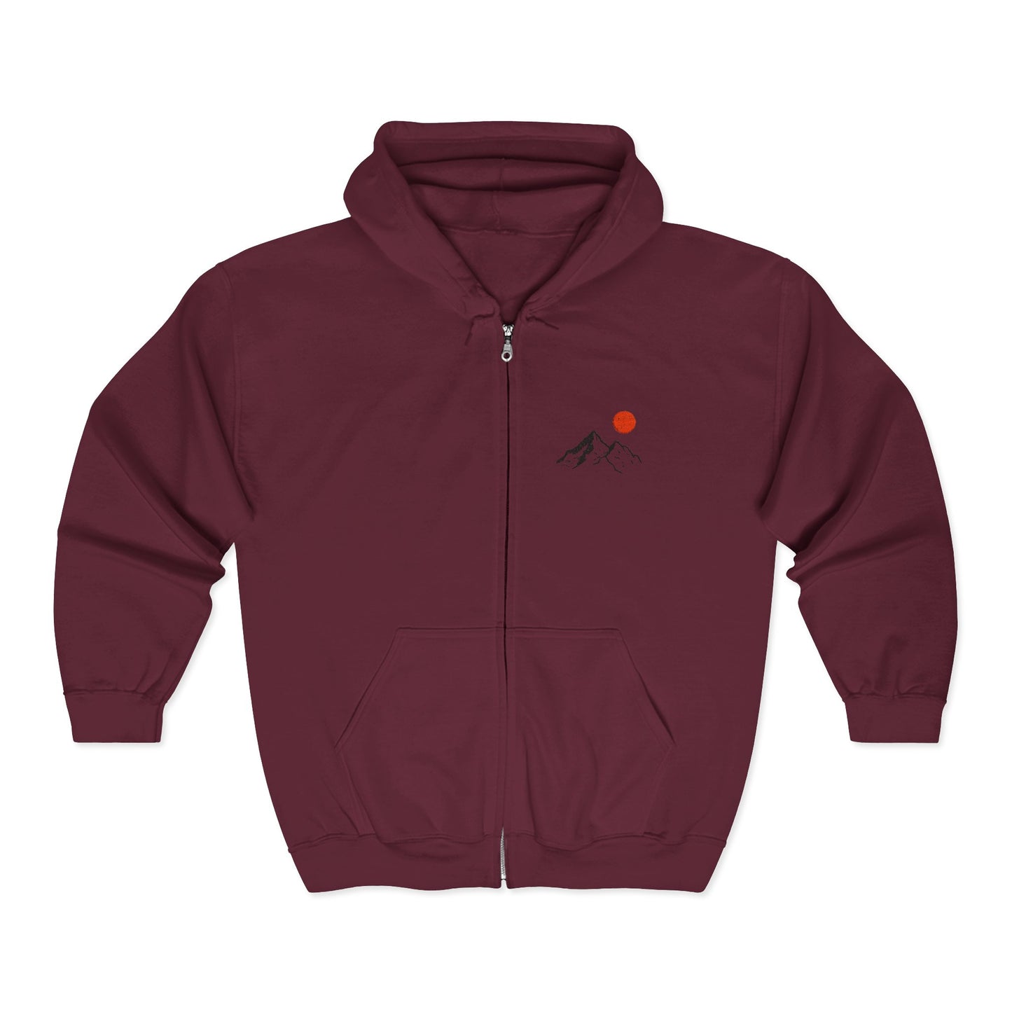 Mountain Sunrise Zip Hoodie