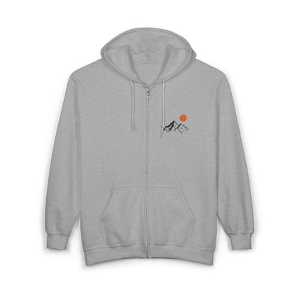 Mountain Sunrise Zip Hoodie