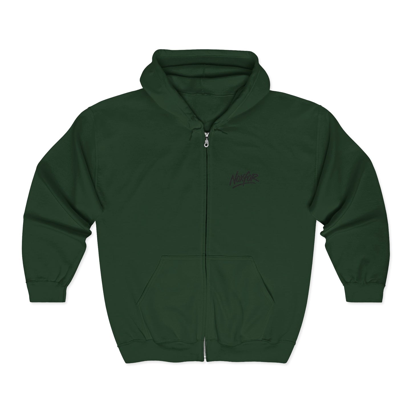 Zip Hoodie mit Logo-Stickerei