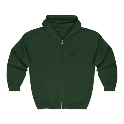 Zip Hoodie mit Logo-Stickerei
