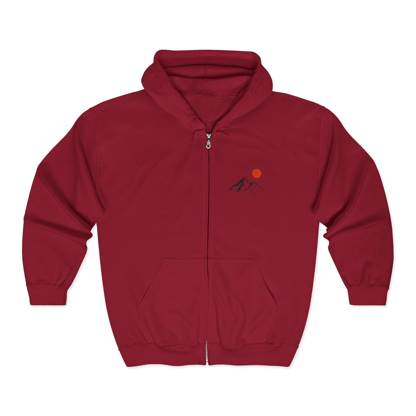 Mountain Sunrise Zip Hoodie