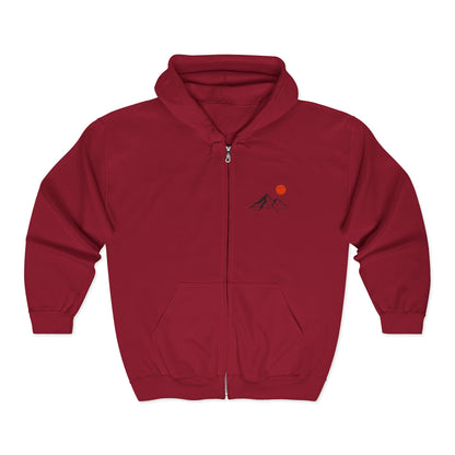 Mountain Sunrise Zip Hoodie