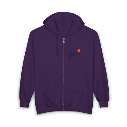 Mountain Sunrise Zip Hoodie