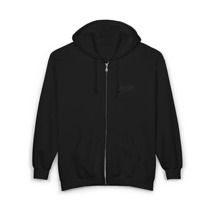 Zip Hoodie mit Logo-Stickerei