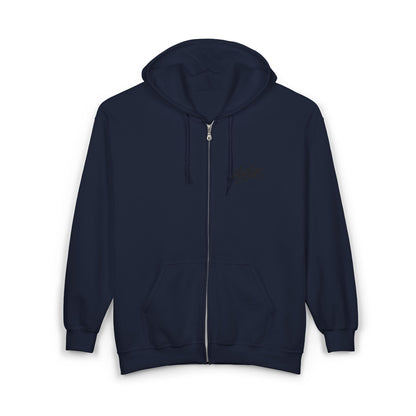 Zip Hoodie mit Logo-Stickerei