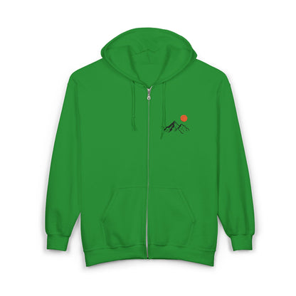 Mountain Sunrise Zip Hoodie
