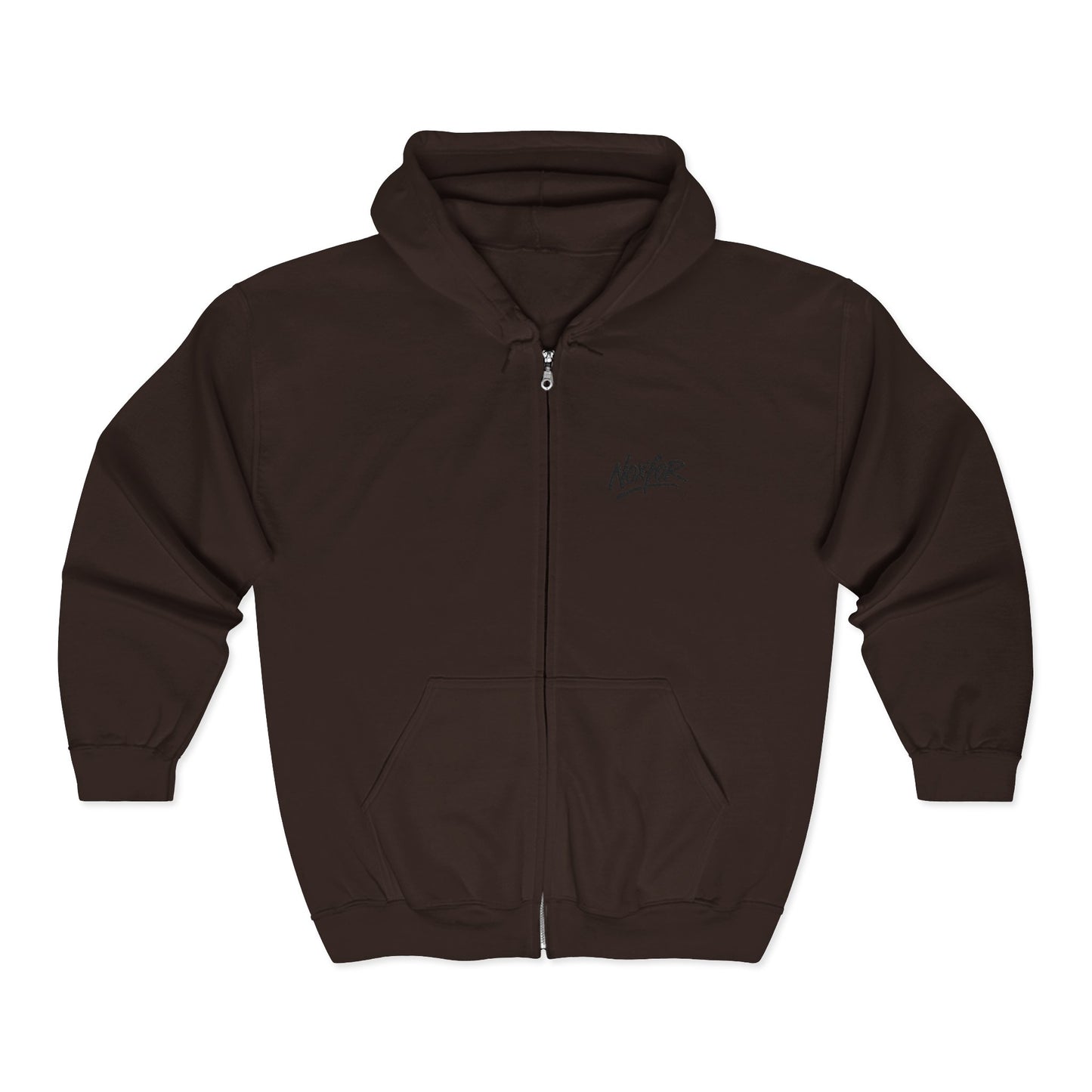 Zip Hoodie mit Logo-Stickerei
