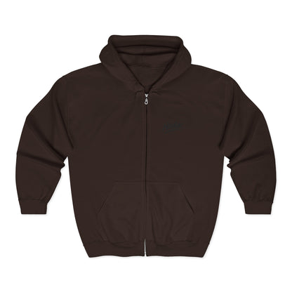 Zip Hoodie mit Logo-Stickerei