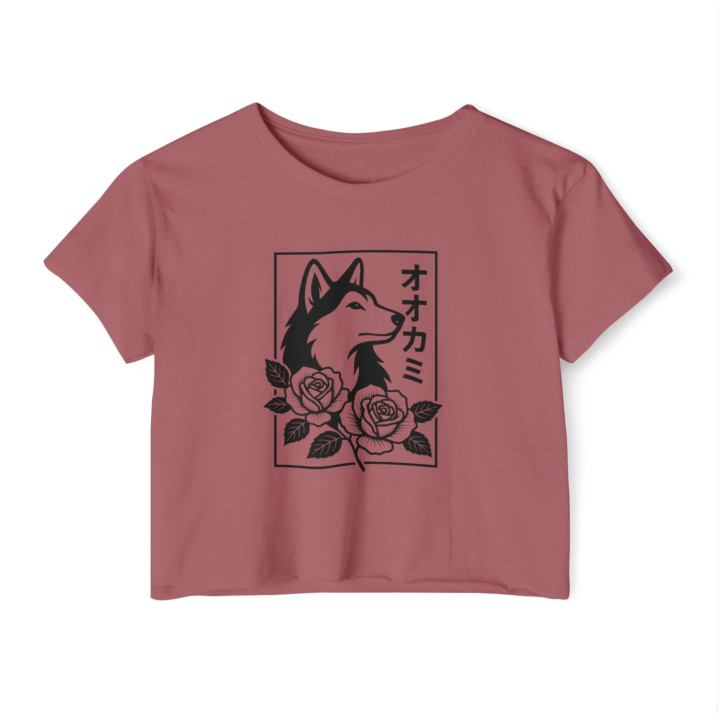 Husky & Rose Crop Top – Festival Shirt