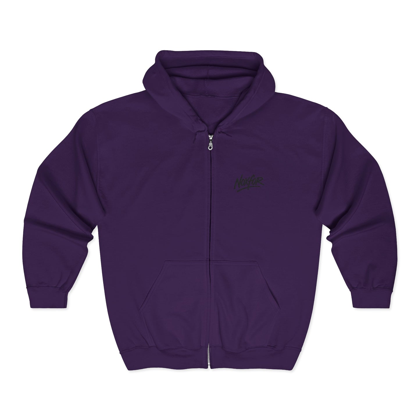 Zip Hoodie mit Logo-Stickerei