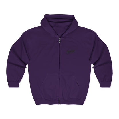 Zip Hoodie mit Logo-Stickerei