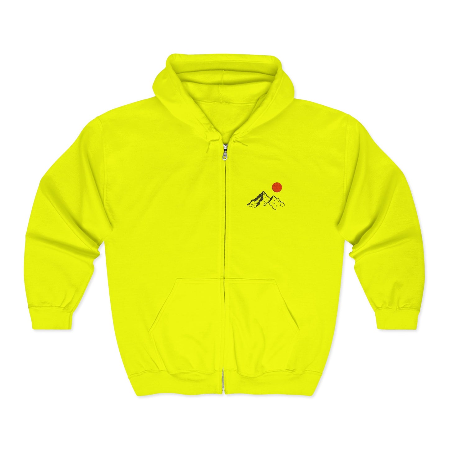 Mountain Sunrise Zip Hoodie