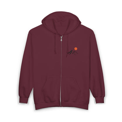 Mountain Sunrise Zip Hoodie