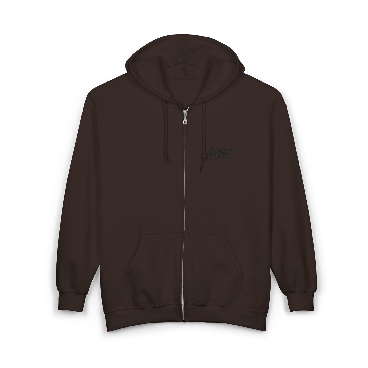 Zip Hoodie mit Logo-Stickerei