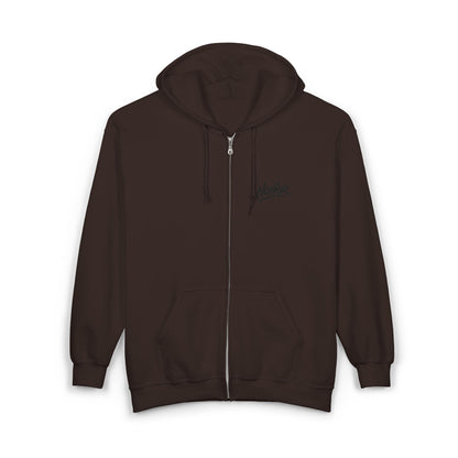 Zip Hoodie mit Logo-Stickerei
