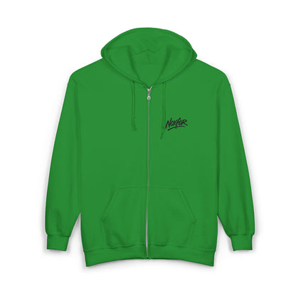 Zip Hoodie mit Logo-Stickerei