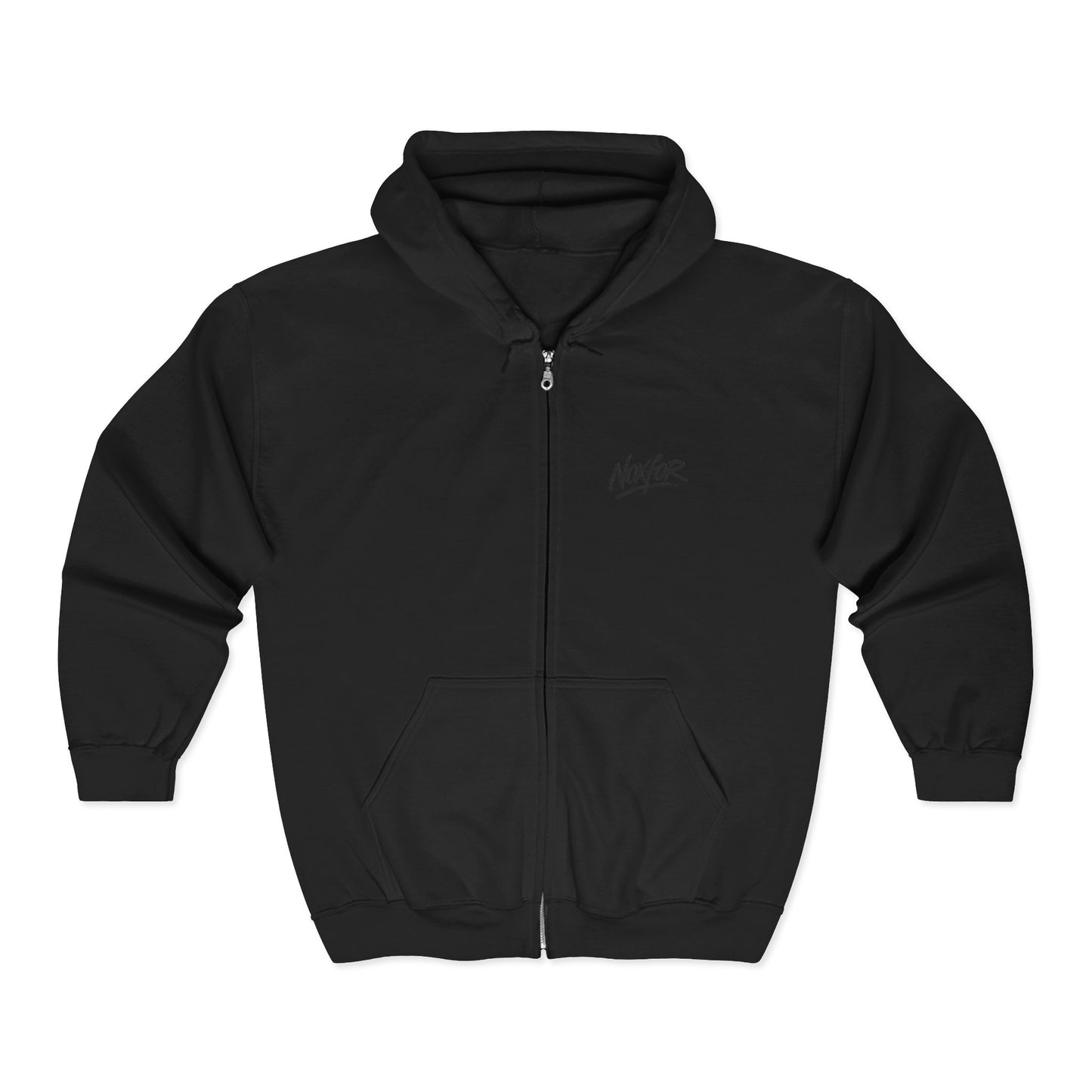 Zip Hoodie mit Logo-Stickerei