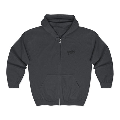 Zip Hoodie mit Logo-Stickerei