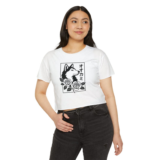 Husky & Rose Crop Top – Festival Shirt