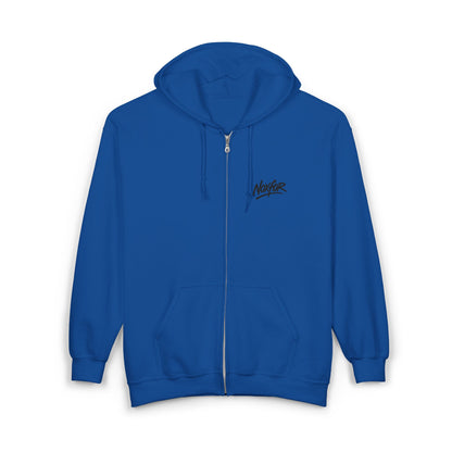 Zip Hoodie mit Logo-Stickerei