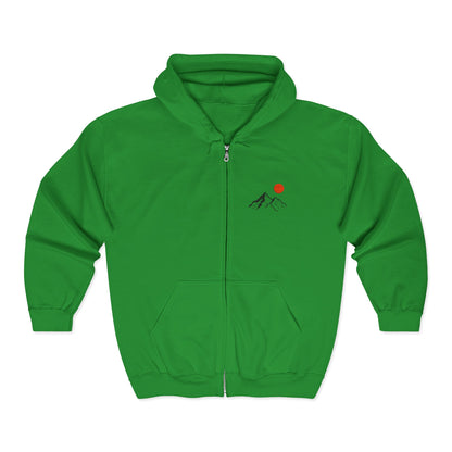 Mountain Sunrise Zip Hoodie