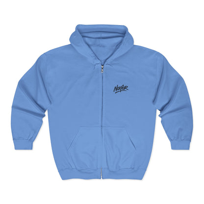 Zip Hoodie mit Logo-Stickerei