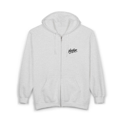 Zip Hoodie mit Logo-Stickerei