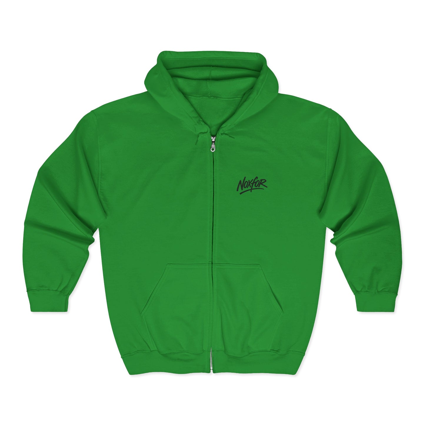 Zip Hoodie mit Logo-Stickerei