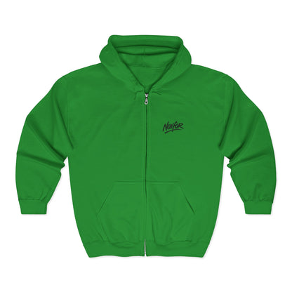 Zip Hoodie mit Logo-Stickerei