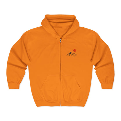 Mountain Sunrise Zip Hoodie