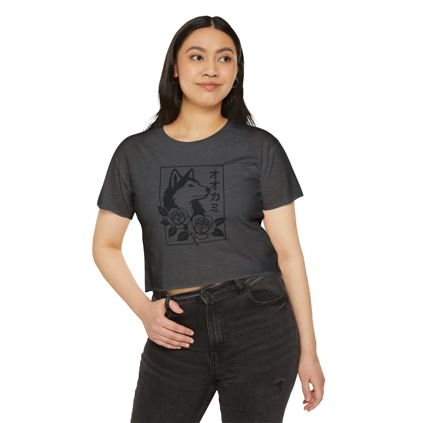 Husky & Rose Crop Top – Festival Shirt