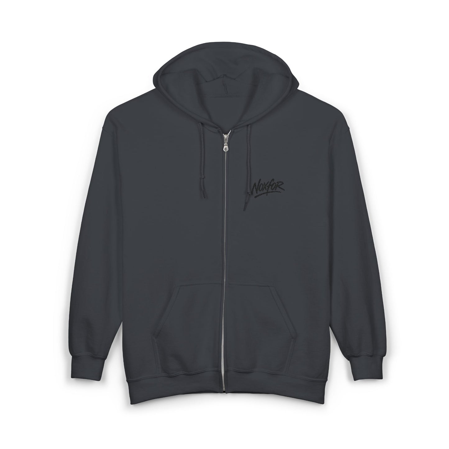 Zip Hoodie mit Logo-Stickerei