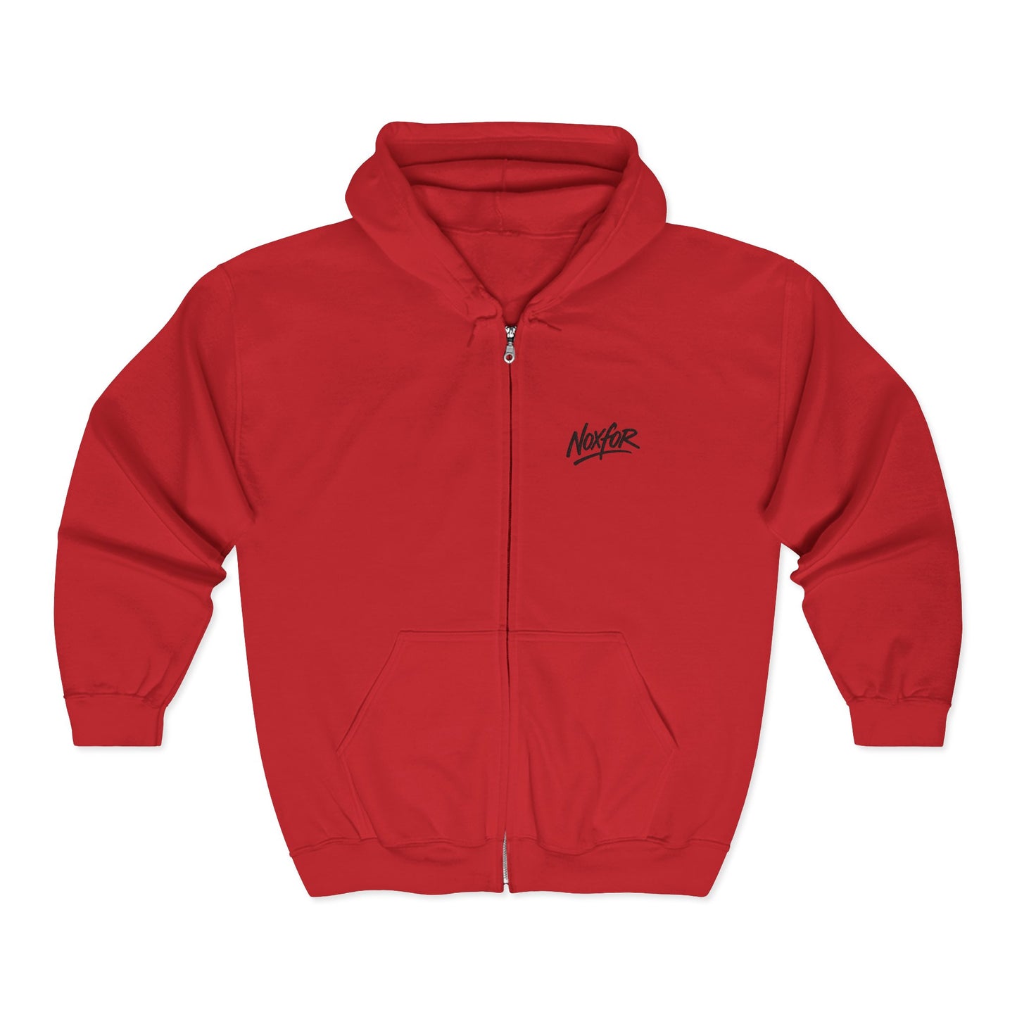 Zip Hoodie mit Logo-Stickerei