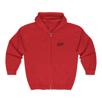 Zip Hoodie mit Logo-Stickerei