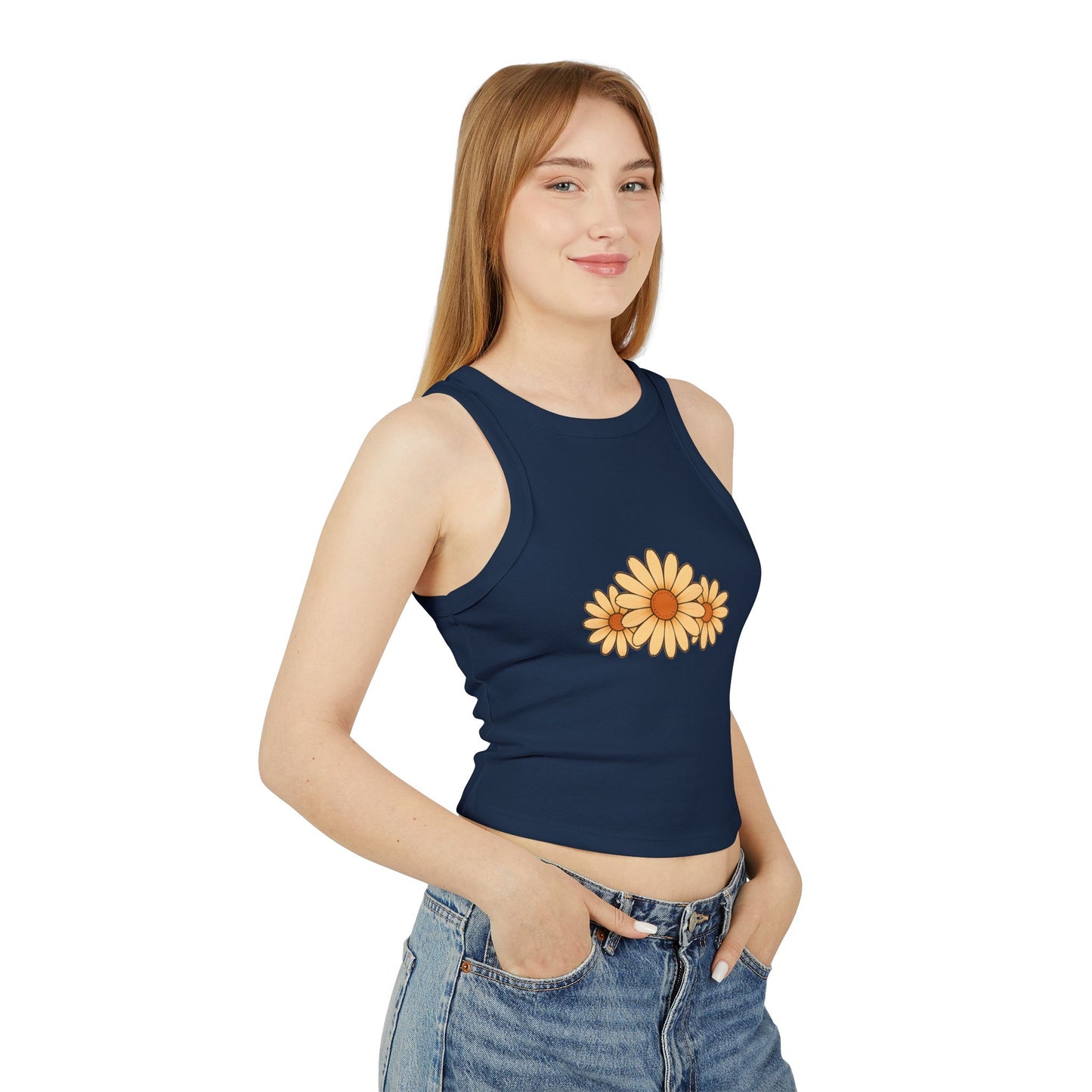 Women's Micro Rib Racer Tank Top