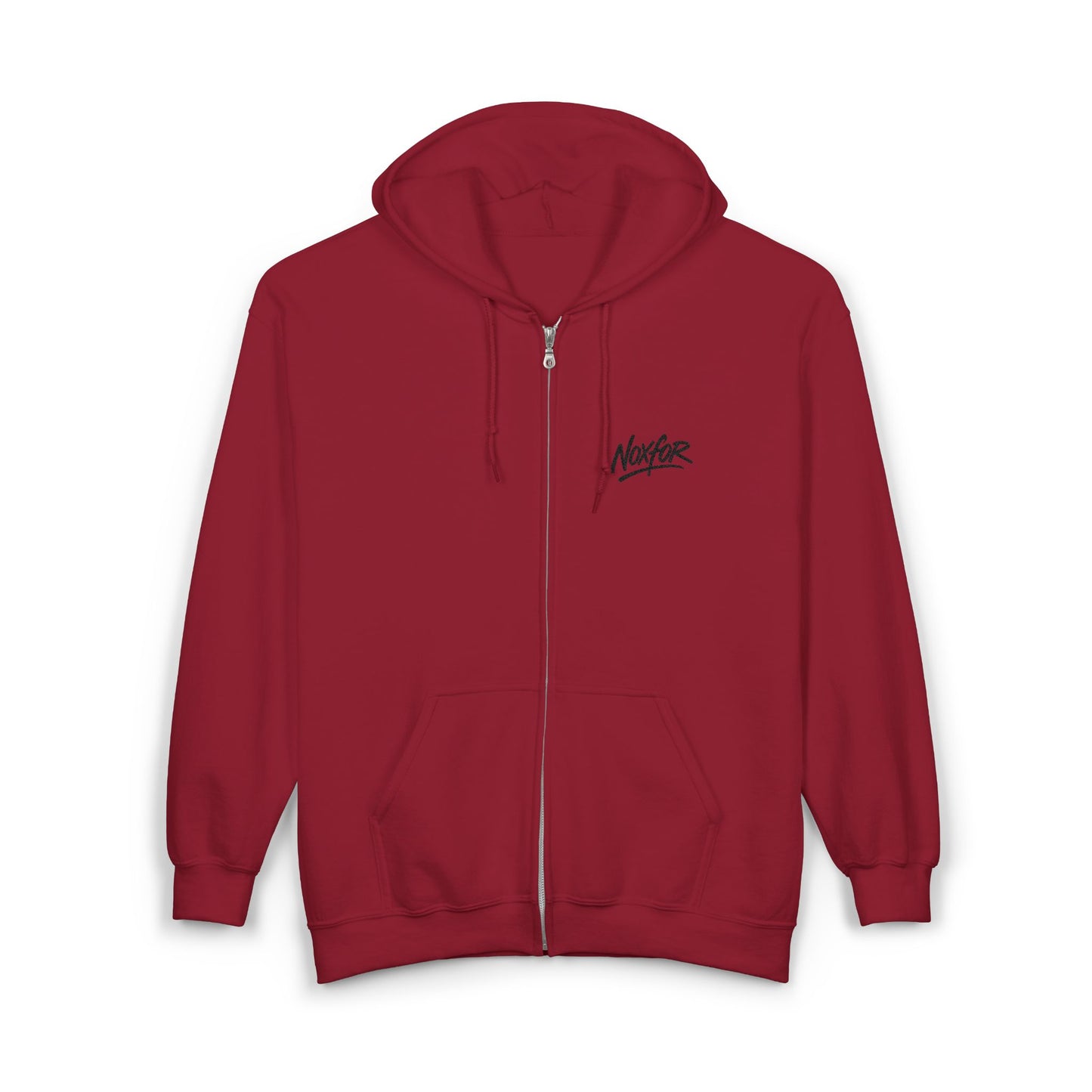 Zip Hoodie mit Logo-Stickerei