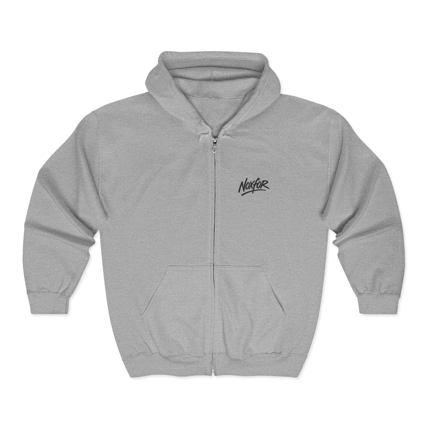 Zip Hoodie mit Logo-Stickerei