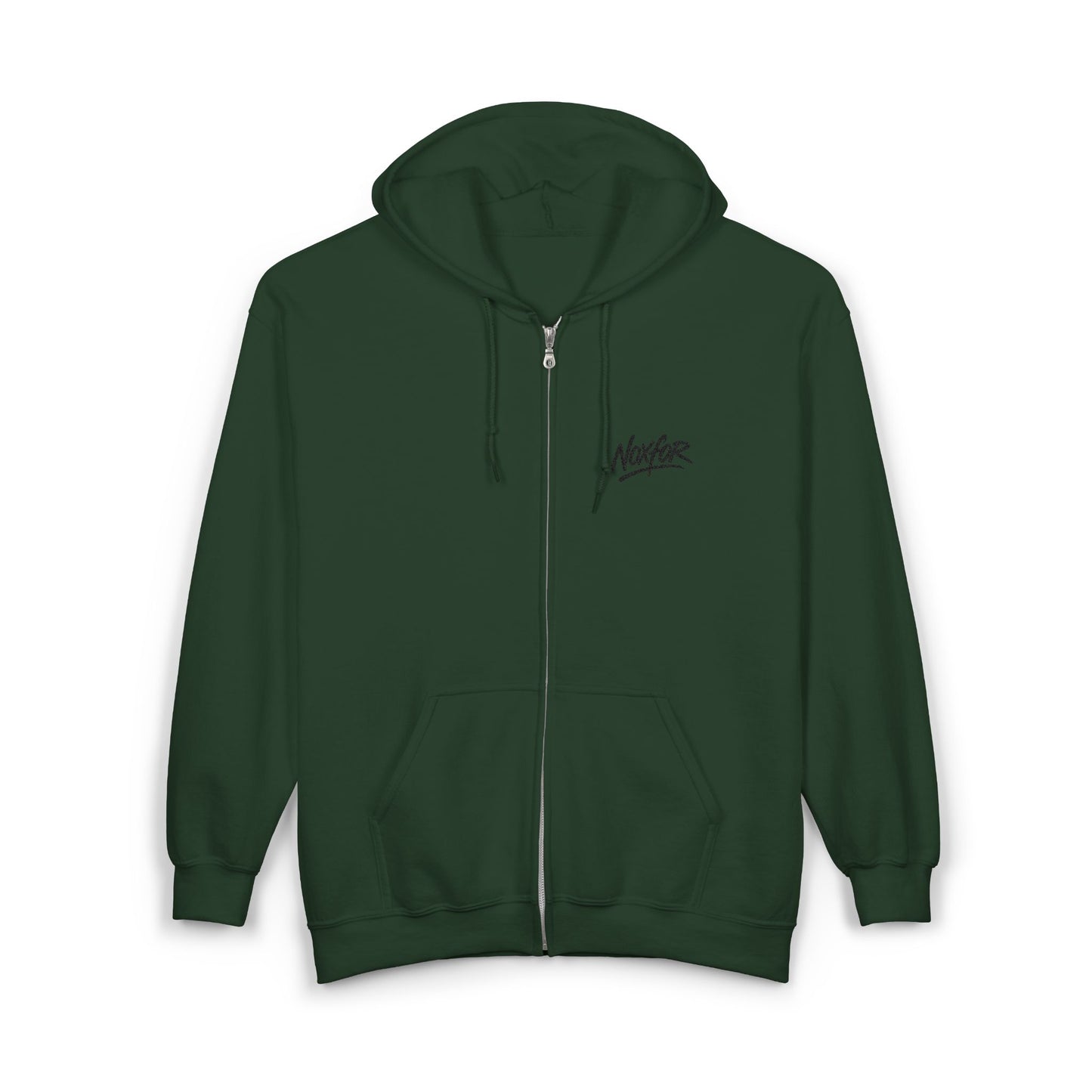 Zip Hoodie mit Logo-Stickerei