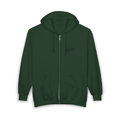 Zip Hoodie mit Logo-Stickerei