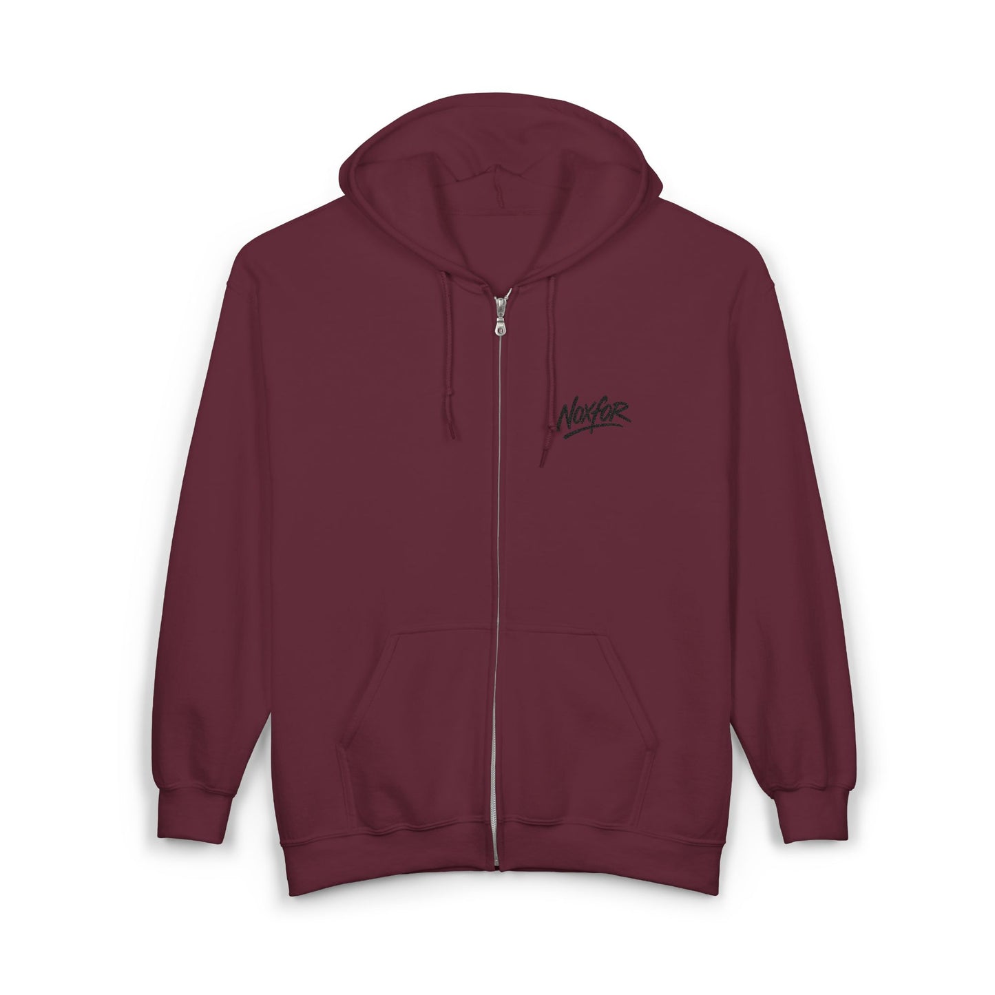 Zip Hoodie mit Logo-Stickerei