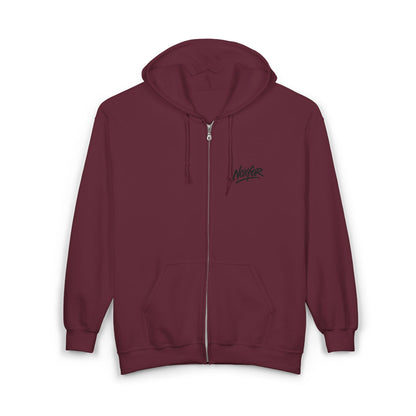 Zip Hoodie mit Logo-Stickerei