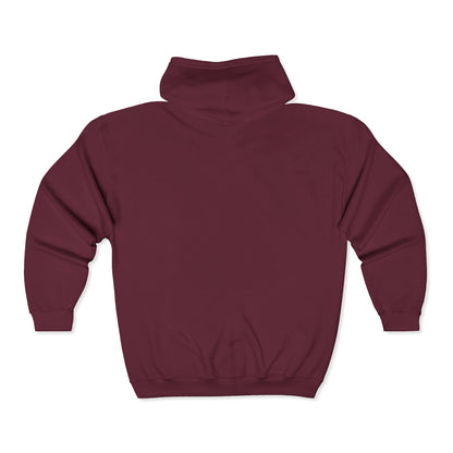 Zip Hoodie mit Logo-Stickerei