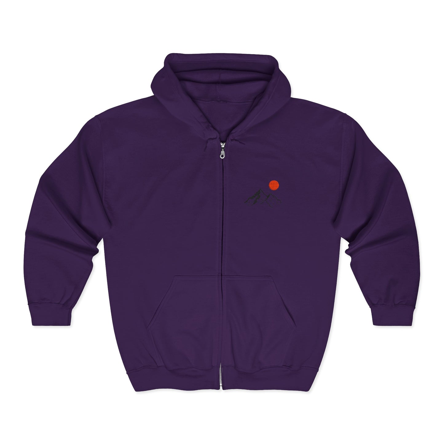 Mountain Sunrise Zip Hoodie