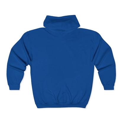 Zip Hoodie mit Logo-Stickerei