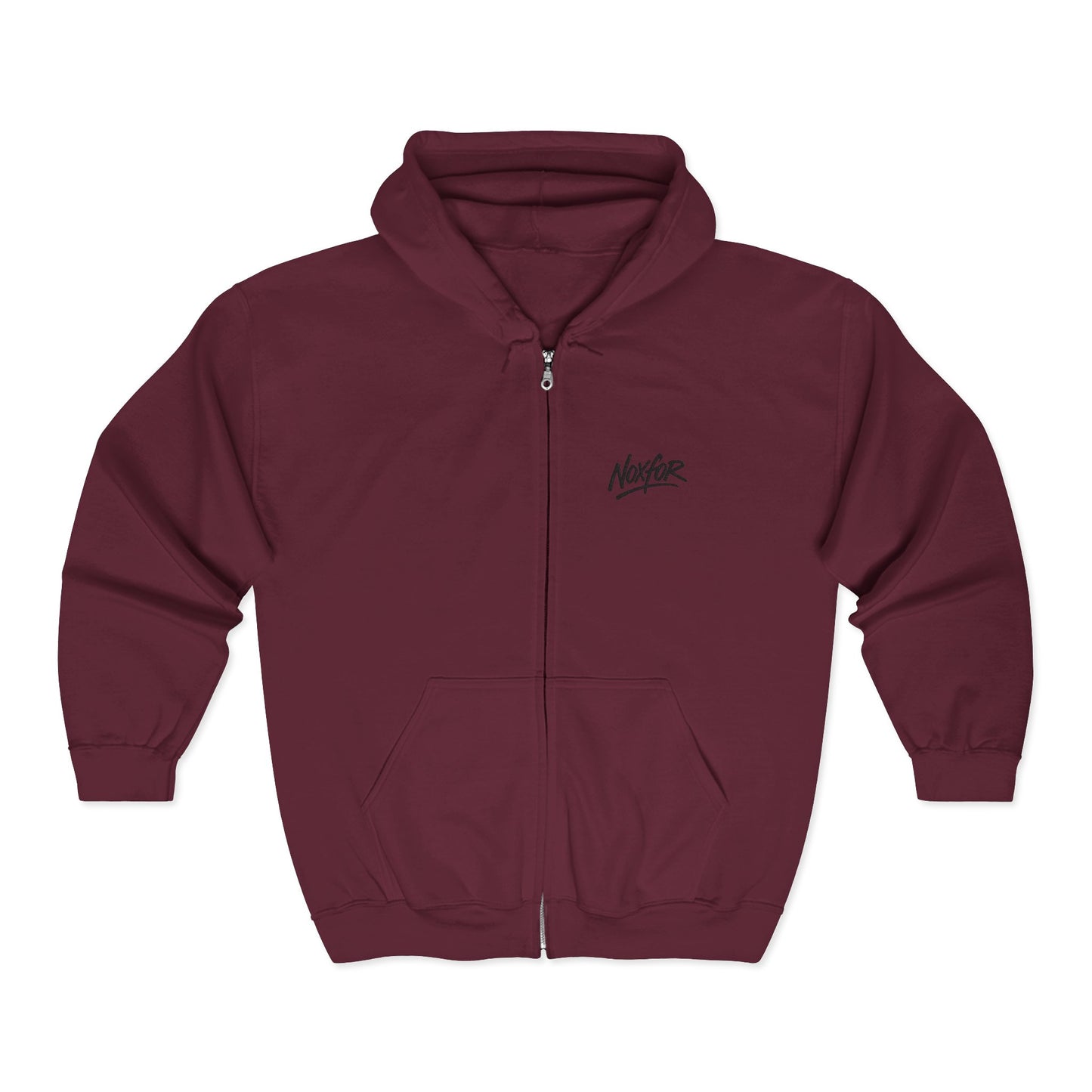 Zip Hoodie mit Logo-Stickerei