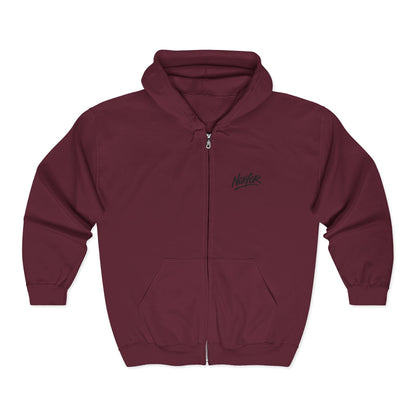 Zip Hoodie mit Logo-Stickerei
