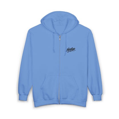 Zip Hoodie mit Logo-Stickerei