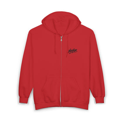 Zip Hoodie mit Logo-Stickerei